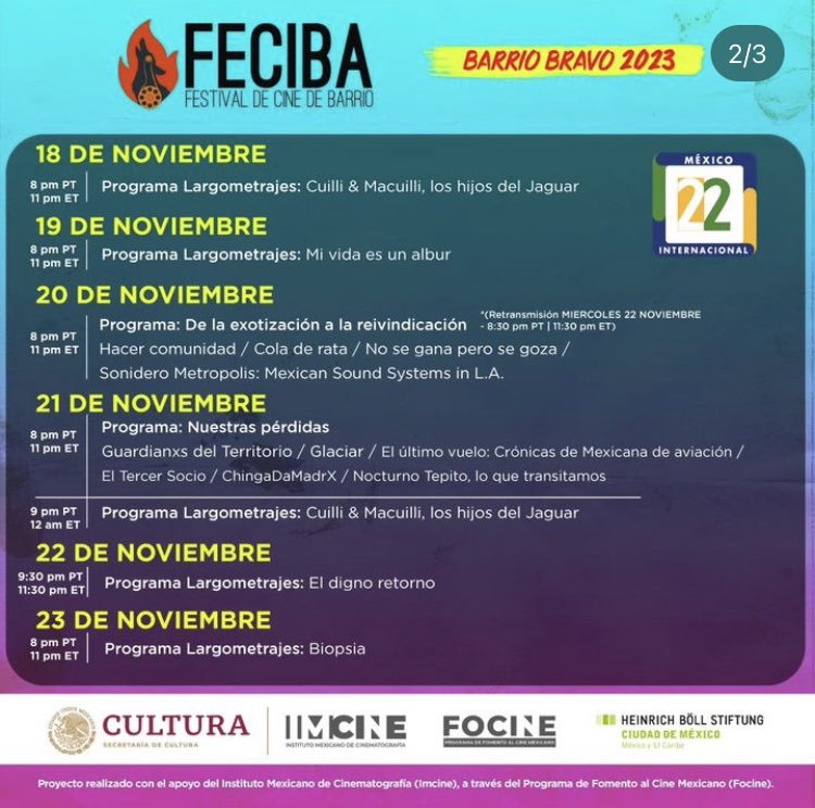 Chingadamadrx's tweet photo. Compas! Acompáñennos desde la comodidad de su casa: llegamos a la tele! 
gracias a @fecibacine hoy estamos a las 9 pm en @Canal22 y a las 11 pm en @Capital_21 de Izzi y Total Play

#ChingaDaMadrX #cinepobre #periodismoindependiente https://t.co/VXbSII470d