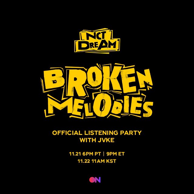 NCTsmtown_DREAM's tweet photo. NCT DREAM’s Listening Party with JVKE will be live in 1 hour on @STATIONHEAD
The pre-show has been started now!
Don’t forget to join and stay tuned for NCT DREAM & JVKE’s QnA💚 @jvkesongs 
 
📍 https://t.co/RcKXCQiIwN
💚 ON AIR: 11.21 6PM PT | 9PM ET // 11.22 11AM KST
 
#NCTDREAM #Broken_Melodies #NCTDREAM_QnA
#Broken_Melodies_JVKERemix
#NCTDREAM_Broken_Melodies