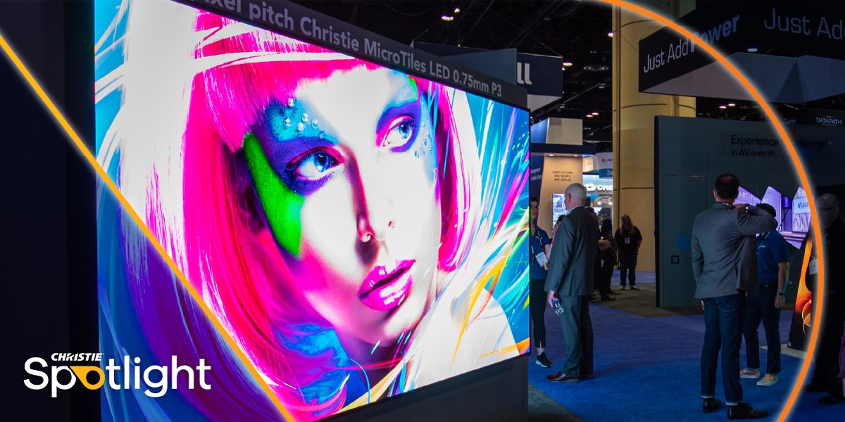 ChristieDigital's tweet image. Choosing the right video wall solution can be daunting. That's where we can help! Let’s consider factors in a video wall, including brightness, viewing distance, and image quality. Learn more in Spotlight: christiedigital.com/spotlight/choo… #ledvideowall #proav #avtweeps