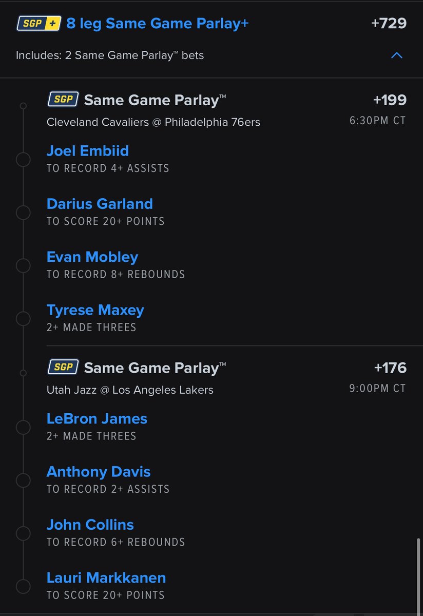 MakeThatRein's tweet photo. NBA Risk Free Parlay! Make sure to opt in! https://t.co/Apyv23sItl