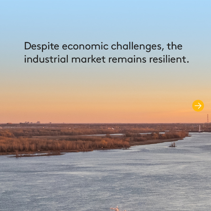 CoStarCanada's tweet photo. Amid economic hurdles, the #industrialmarket  remains resilient. Tap through to see trends happening in the market.