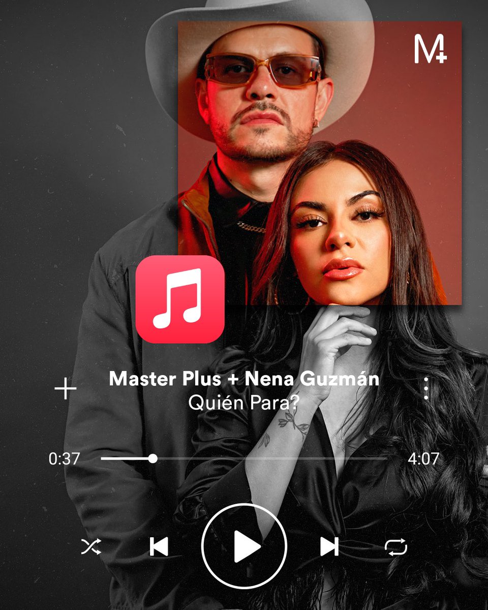 losmasterplus's tweet photo. "QUIÉN PARA?" ❤️🔥🤠 - ¡¡YA DISPONIBLE!!
#LosMasterPlus @Nena_Guzman
🎶 Dale play en @AppleMusicES: https://t.co/iMv6YrYUtv https://t.co/zQfxDEAfRq