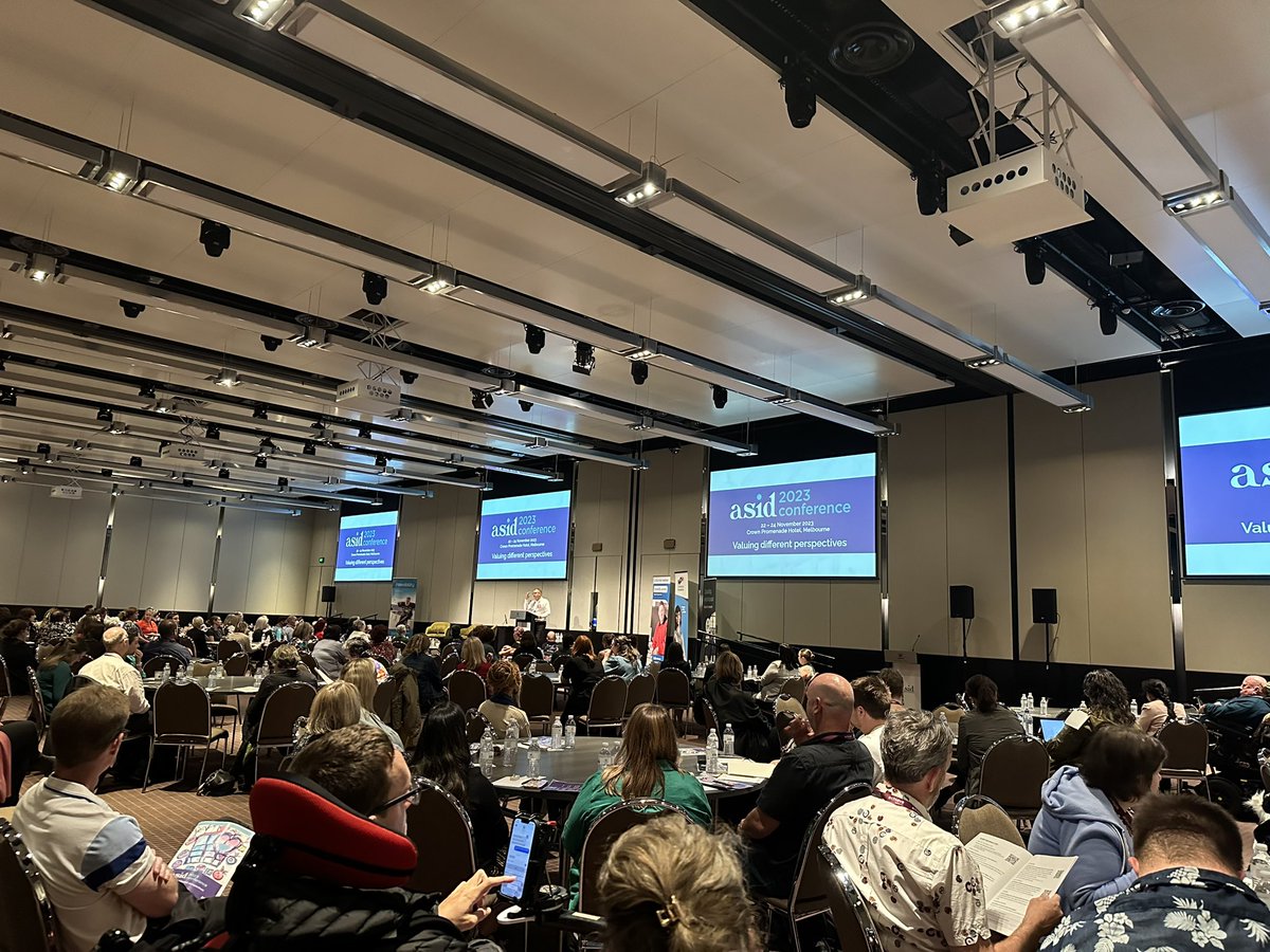 ASID_Ltd's tweet photo. @BA_Hayward our conference convenor opening #ASID2023
Wonderful to have so many people back together in person after so long! https://t.co/LsUSN3le8p
