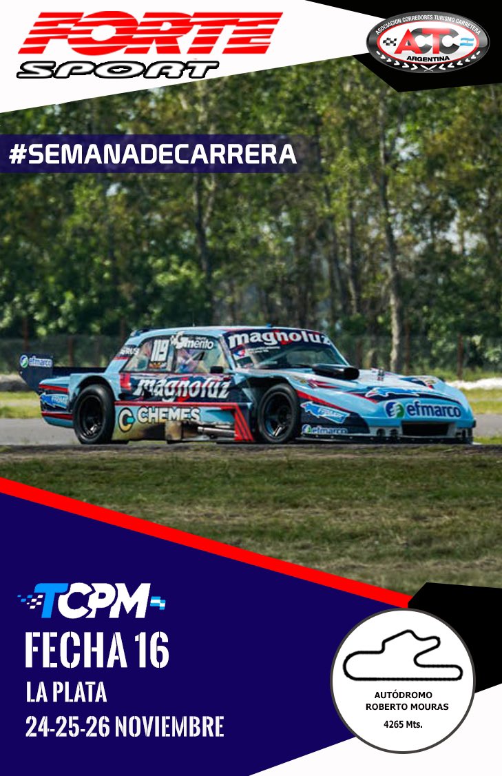 FSportteam's tweet photo. Vamos por una nueva #SemanadeCarrera para concluir el campeonato de #TCPMouras con @Facledesma y @forteleonardog 💯.

A terminar el 2023 de la mejor manera, con buenos resultados para tomar envión de cara a una nueva temporada 💪. https://t.co/soWka8J5DX
