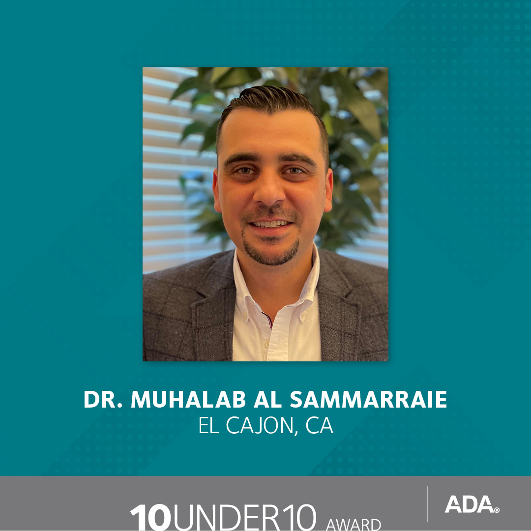 Meet Dr. Muhalab Al Sammarraie, a Baghdad-born dentist who defied the odds of war to pursue dentistry and uplift lives of Iraqi war victims. Dr. Al Sammarraie sets an inspiring example for his team and beyond. Learn about this 2023 #ADA10Under10 honoree: bit.ly/3MTdxrp