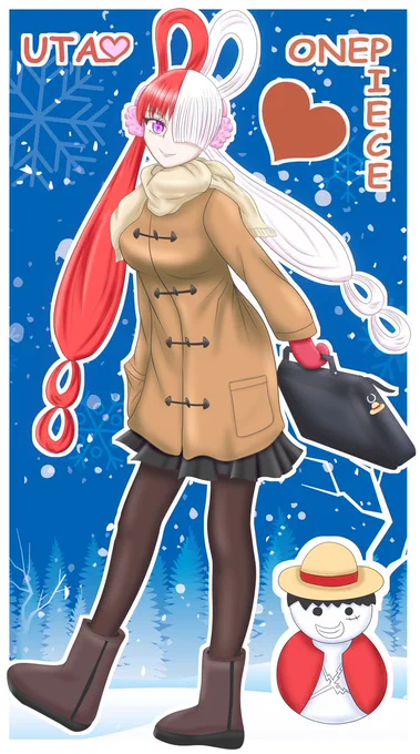 おはようございます今日も一日頑張りましょう今日はすでにREDロスの方が多いと聞いたので過去絵ですが学生?ウタちゃんで失礼しますロスの悲しみを埋めるべくウタちゃん絵も描いていくぞー!(*'ω'*)v 