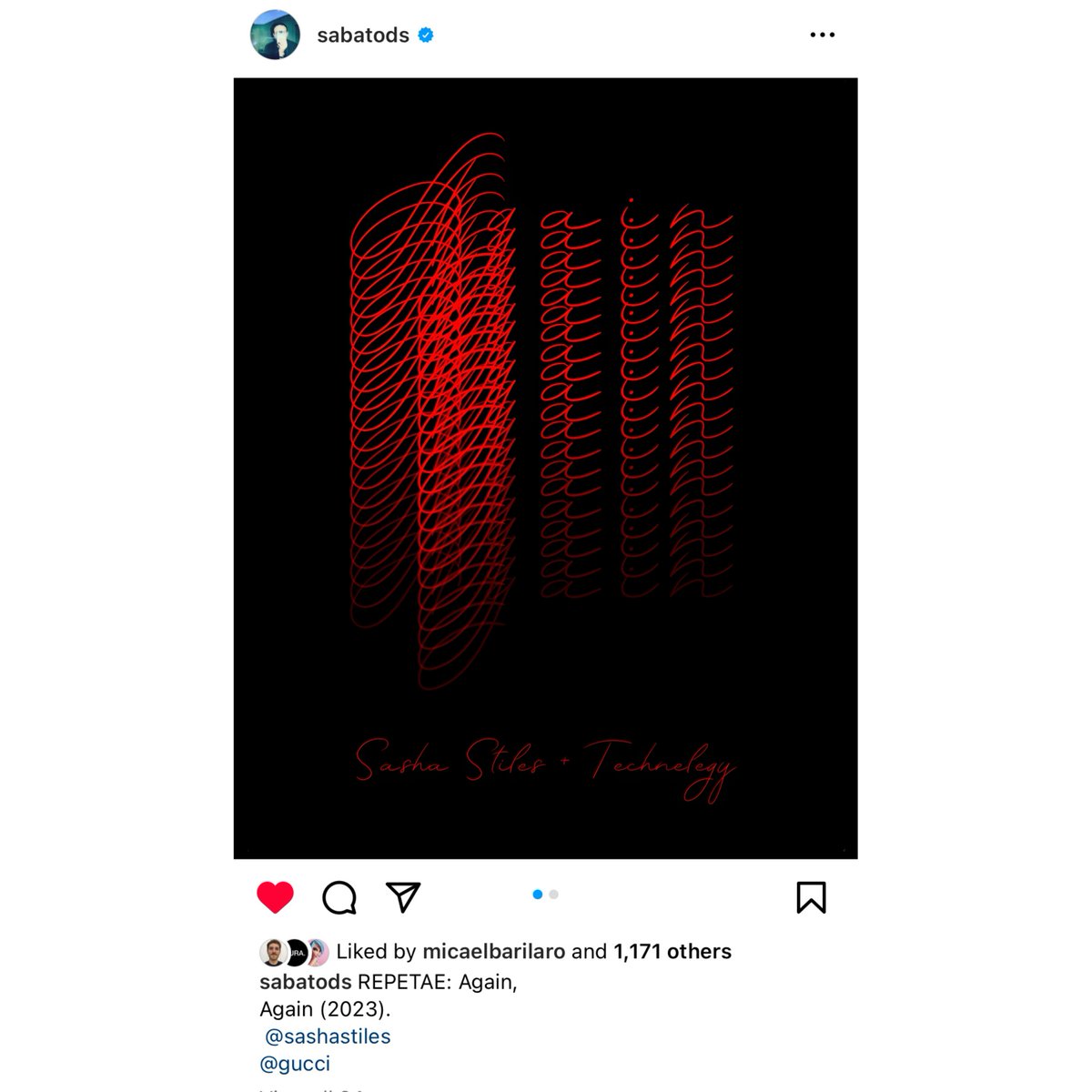 Stunned that <a href="/gucci/">gucci</a>'s Creative Director has "fallen in love" with this poem and shared it on his main feed. There are so many meaningful ways to publish poetry today, and I am profoundly grateful. Thank you, Sabato and team, for the beautiful seeds that inspired "Again, Again."