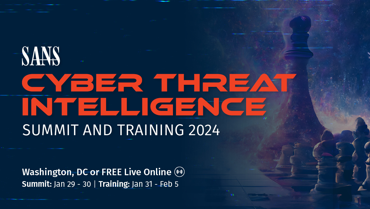 SANS DFIR on X: The #CTISummit 2024 Agenda is NOW LIVE! Join us in  Washington, DC or Free Live Online Jan 29-30 for highly technical  #ThreatIntel talks, and exclusive networking opportunities. This