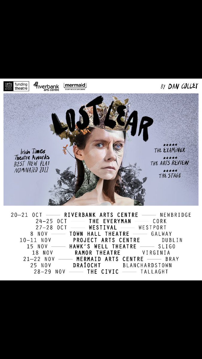 SianQuill's tweet photo. Stunning play tonight @mermaidarts #Bray & on national tour #LostLear @riverbankarts https://t.co/i8EeWfgduD