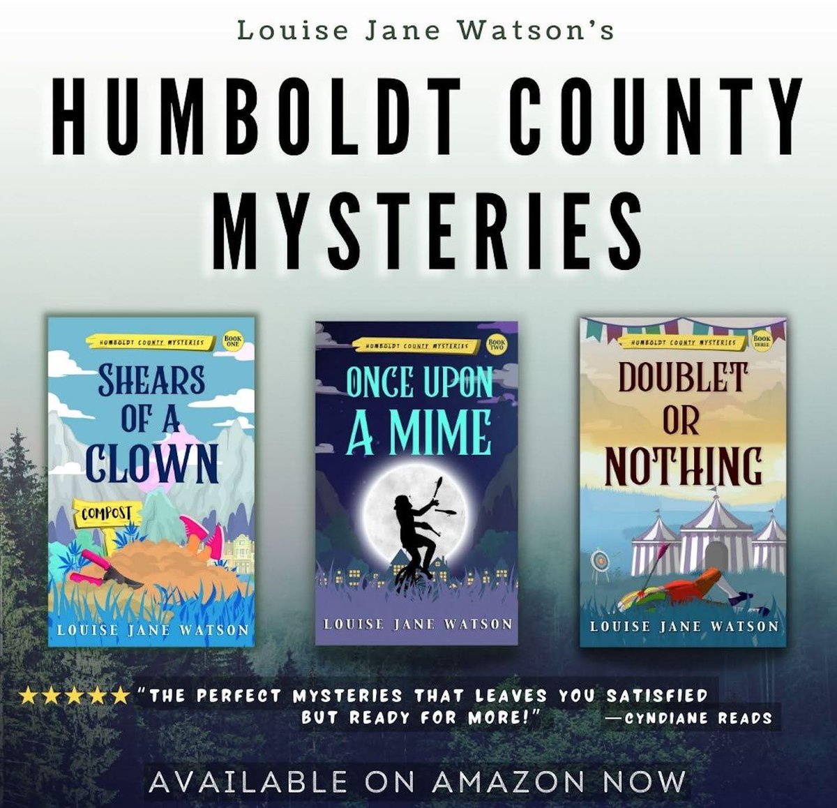 jessthebp's tweet photo. if you're looking for a cozy read this season why not check out my mom's mystery books? They're fun easy reads and my mom wrote them and she's brilliant.

Shears of a Clown: A Costume Shop Cozy (Humboldt County Mysteries Book 1) https://t.co/deI7Jxu9KU https://t.co/kPjnGapByr