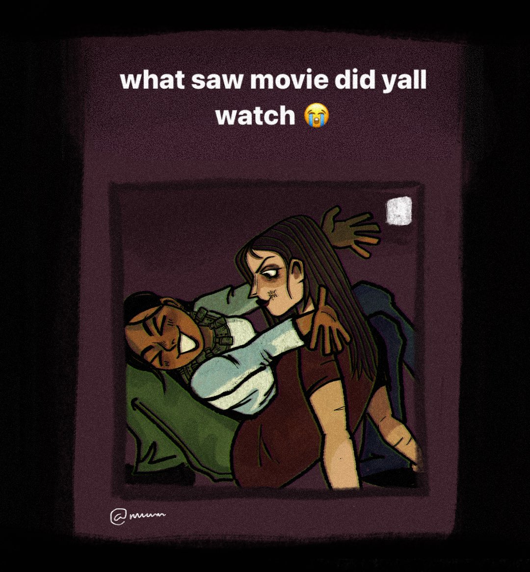 dykevampyre's tweet photo. this has been done before but I had to draw them #shotgunshipping #lynnmanda #saw #saw3 https://t.co/srJYTgL0M3
