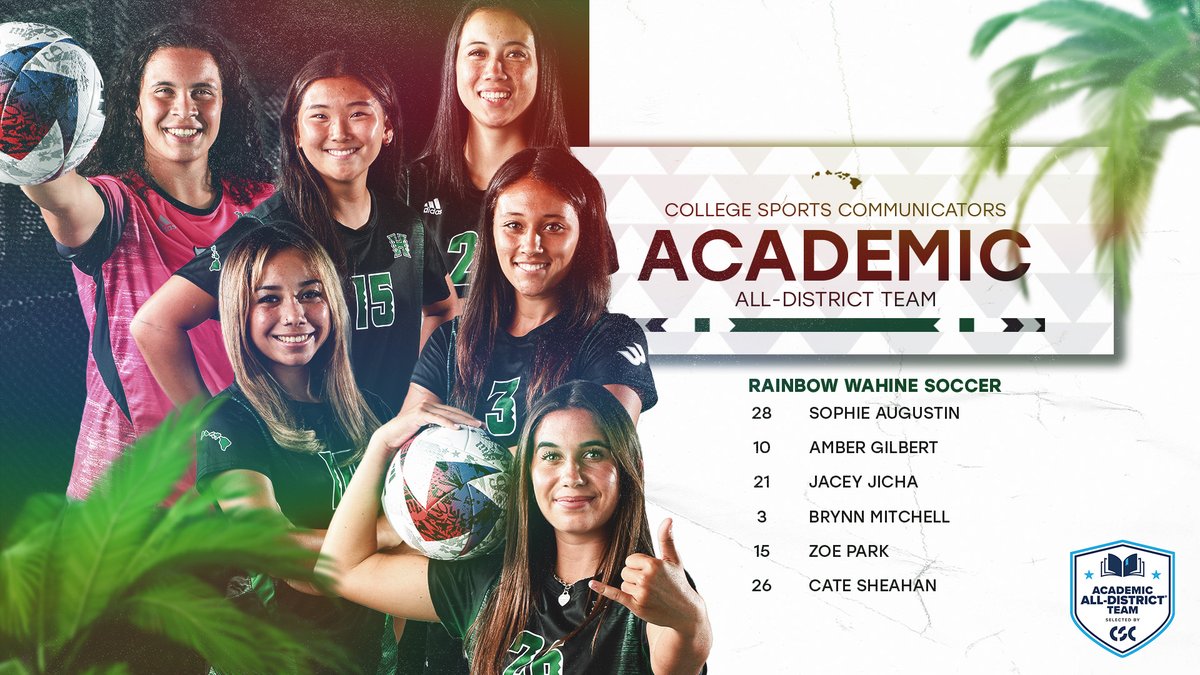 Academic All-District honors for 6⃣ Rainbow Wahine players!

➡️ bit.ly/46ousJu

#SISTAHHOOD #GoBows