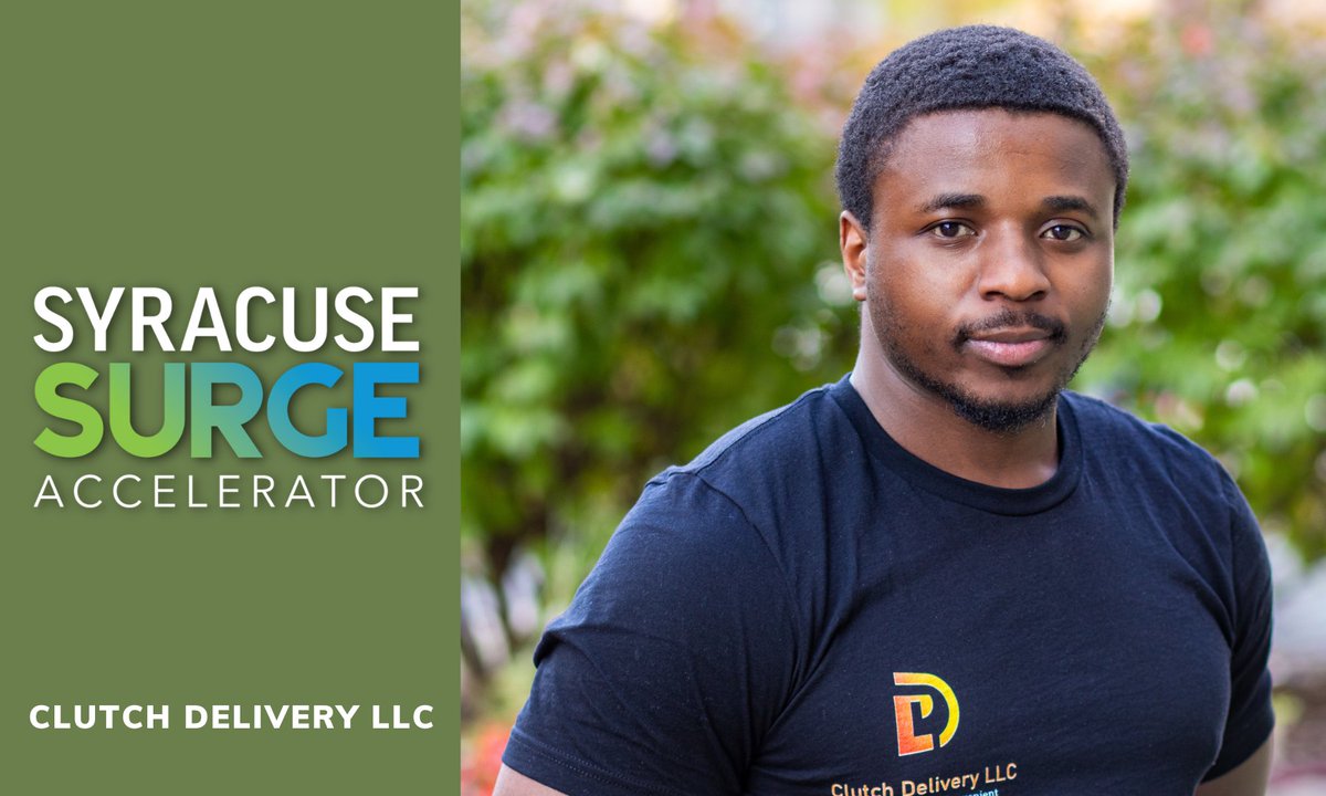 Meet the teams of the #SyracuseSurgeAccelerator! Learn about Celestin Abwe, founder of Clutch Delivery, his entrepreneurial spirit, how his business was formed, and the support the Accelerator provides through <a href="/CenterStateCEO/">CenterState CEO</a>’s @TheTechGarden. 

Read here➡️bit.ly/meet-clutch