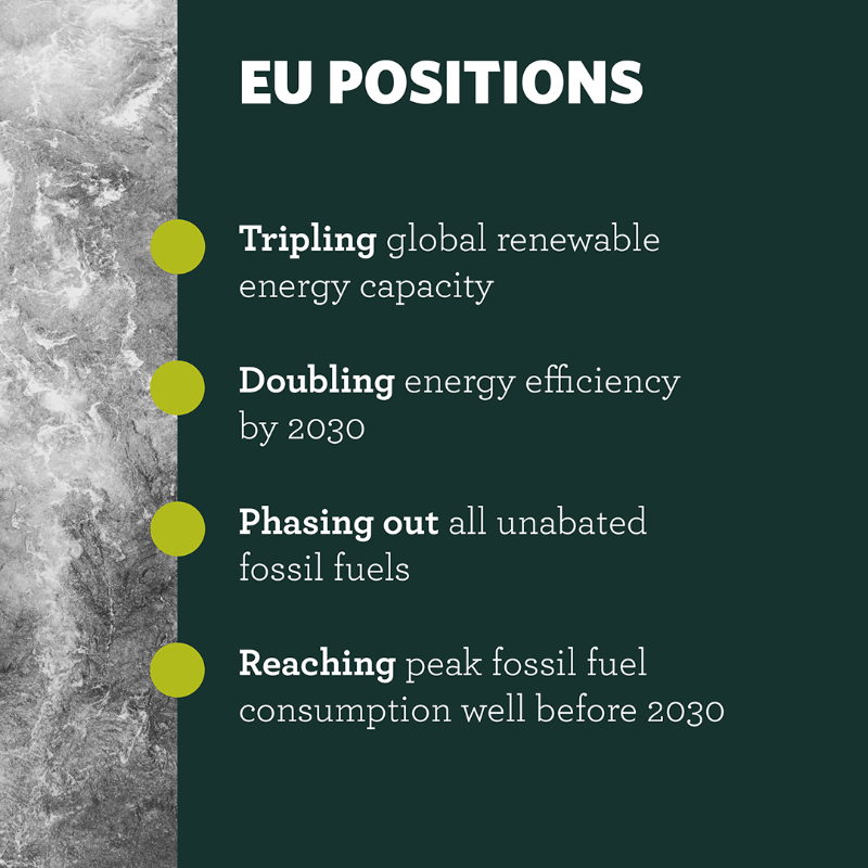 fleishmanEU's tweet photo. Will @COP28_UAE  be the turning point in the fight against climate change that is so urgently needed?

In exactly one week, the @UN's principal climate action conference #COP28 will start in Dubai.

Swipe to learn more about key agenda items and the #EU’s main objectives 👇