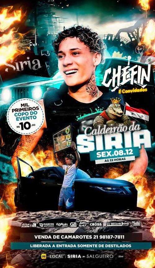 Dia 08/12 temmm show ao vivo do CHEFIN  no caldeirão da Síria 🇸🇾👑

@djfelipedosall ✅
@jnnobeat ✅️
<a href="/maarcoosantonio/">DJ Marcos Antonio🚩👑</a> ✅
<a href="/DejayGordinSgr/">DJ GORDIN DO SALGUEIRO</a> ✅️
<a href="/DJGBDOSALGUEIRO/">GB DO SALGUEIRO</a> ✅
<a href="/djdayalves/">DAY ALVES 🍑🍒🔥</a> ✅
<a href="/djcrooss/">DJ CROSS DO ESQUENTA🦍 🔥🌍</a> ✅
<a href="/DjBrankiinho/">BRANKIINHO DJ 🥳🥳</a> ✅️
<a href="/Djfeijaoo/">DJ Feijão Do Anaia</a> ✅️

Exxplanaaa pra geral 🗣📢🇸🇾
