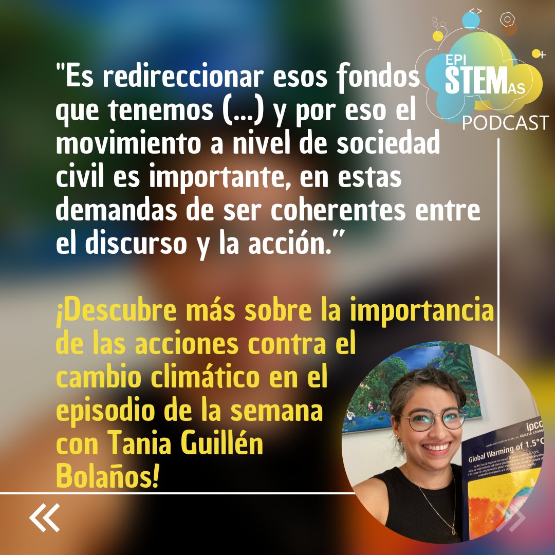 En este episodio hablamos con la ingeniera ambiental y candidata doctoral nicaragüense, <a href="/TaniYa_Nic/">Tania Guillén B.</a>. Tania nos comparte sobre el IPCC y la importancia de nuestras acciones para poder mitigar el cambio climático y poder hacer un cambio. Entra a linktr.ee/epistemas