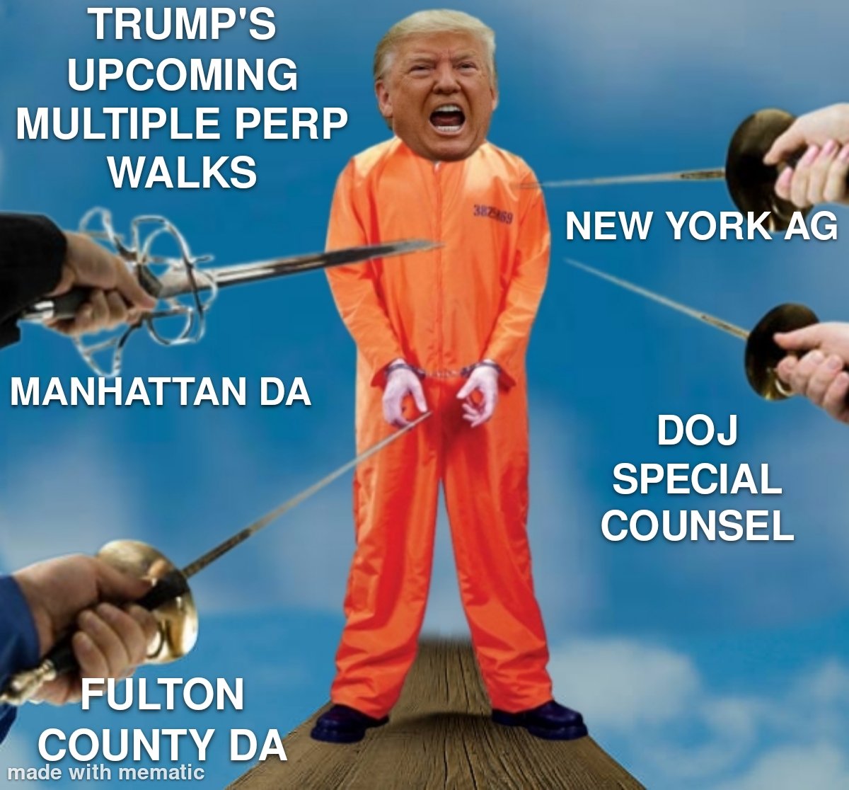 ShirlAAdams's tweet photo. @TrumpDailyPosts Georgia #InmateNumberP01135809 is who is trembling in fear and the verdict(s) aren't even in yet in four indictments! #91FelonyCounts #LockHimUp #BidenWorksforUS🇺🇸🌊 https://t.co/NBnStMdBrj