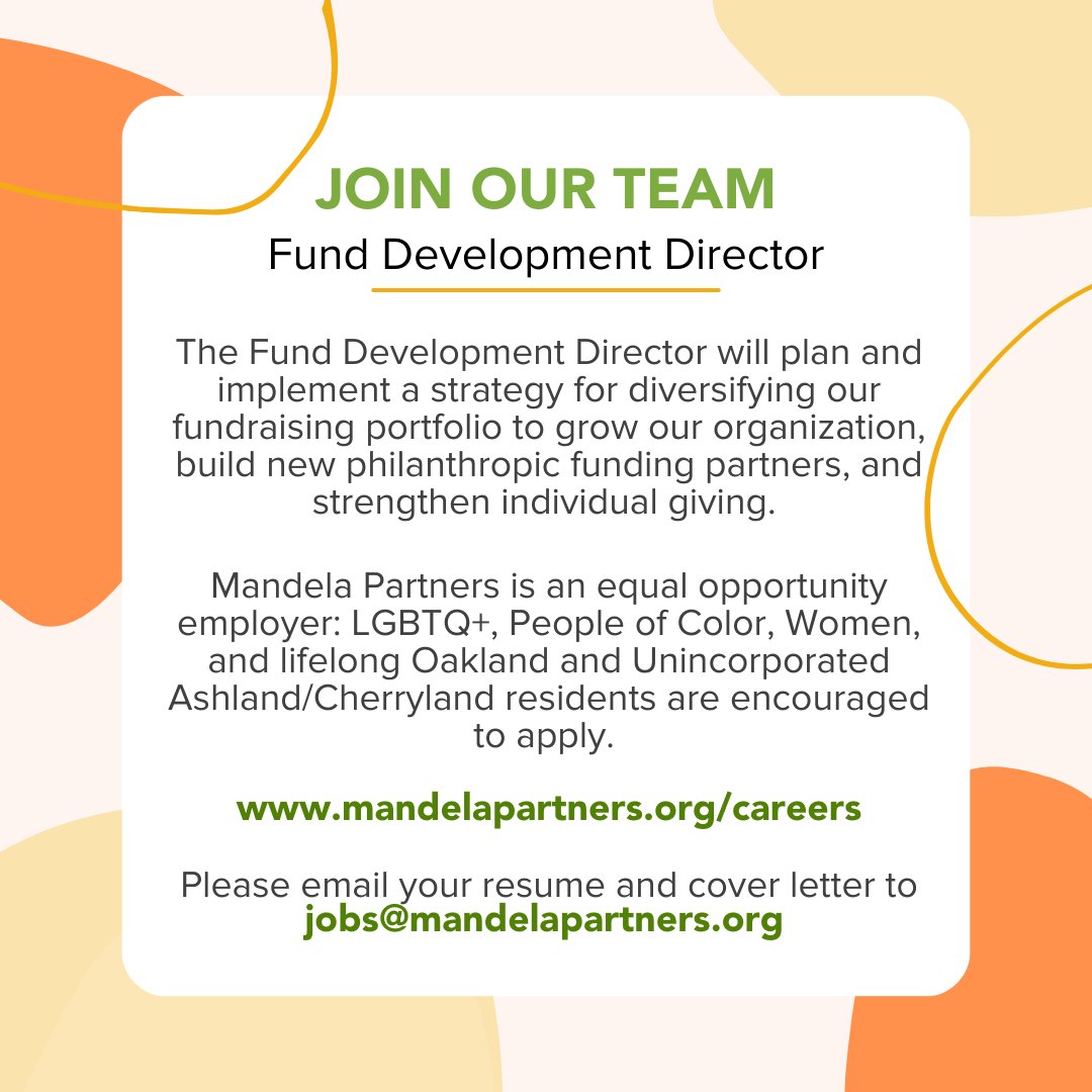 join our team! learn more visiting mandelapartners.org/careers