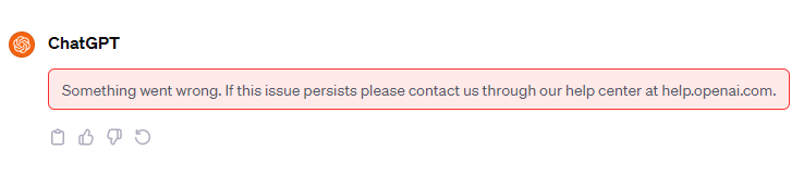 se cayo chat gpt? sera este el fin de mi carrera universitaria?