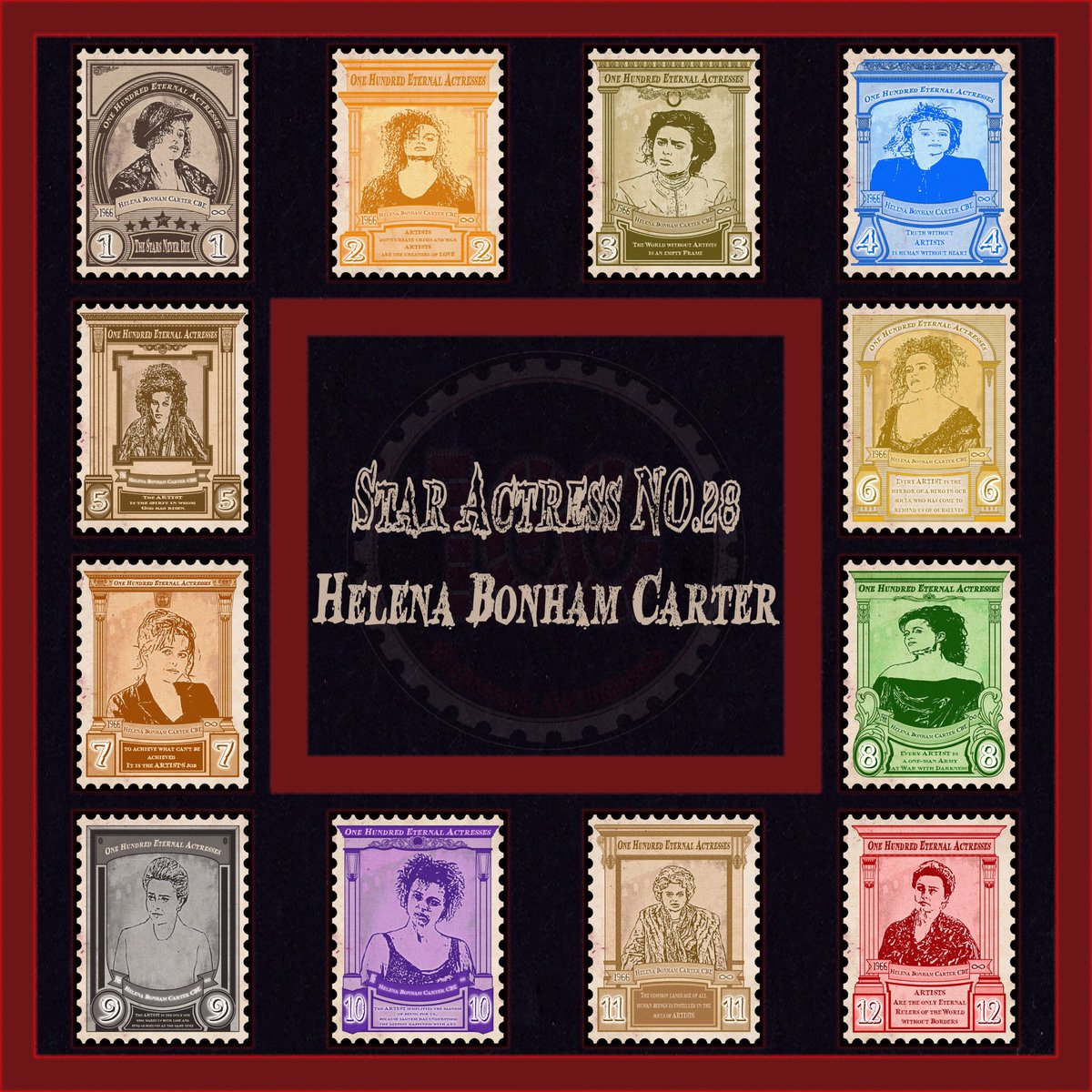 100EternalStars's tweet photo. 🔸The Twenty eight group from the 
💎100 Eternal Actresses collection💎
which this group contains 12 NFTs for the eternal actress:
⭐️Helena Bonham Carter⭐️
🔴you can also send offers and buy them on this link:🤝
https://t.co/nKkMLRcGp6
 #hollywood #nft #art #HelenaBonhamCarter https://t.co/yCAP8yC9c1