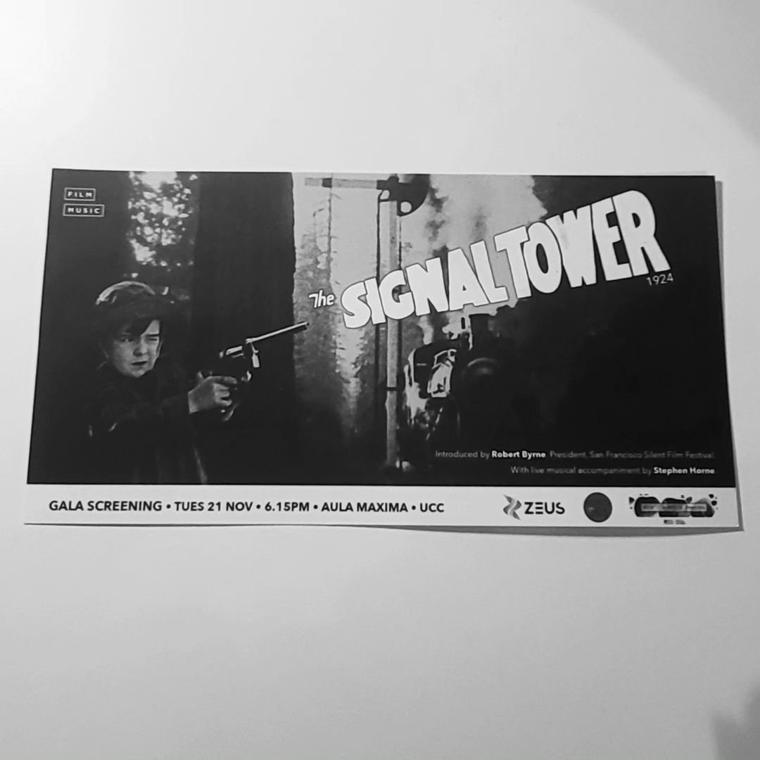 SeanLeahyFilm's tweet photo. Delighted to have seen Clarence Brown's “The Signal Tower” (1924) at UCC. The restoration work by the San Francisco Silent Film Festival was brilliant! The live music component of the screening made it feel authentic to the period in which the film was initially released. https://t.co/AHo2EdNtTN
