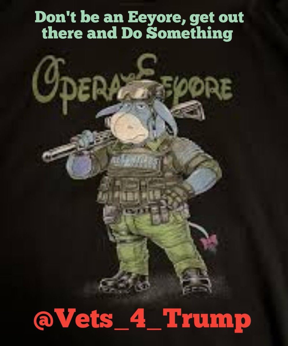 Don’t be an Eeyore!! @Vets_4_Trump Thank you it’s perfect. @RobManess @michaeldeand01