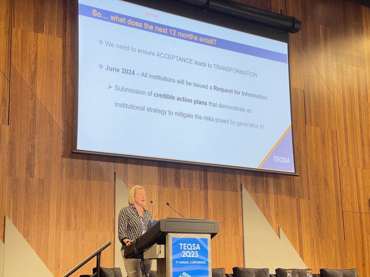 In June 2024 Australian higher education institutions will have to submit a credible action plan for how they will address generative artificial intelligence