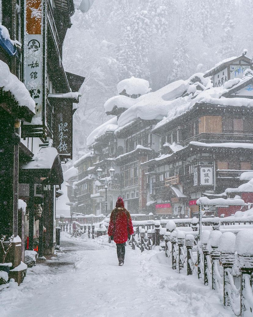 Ginzan Onsen, Japan 🇯🇵 📸:@kyoko1903