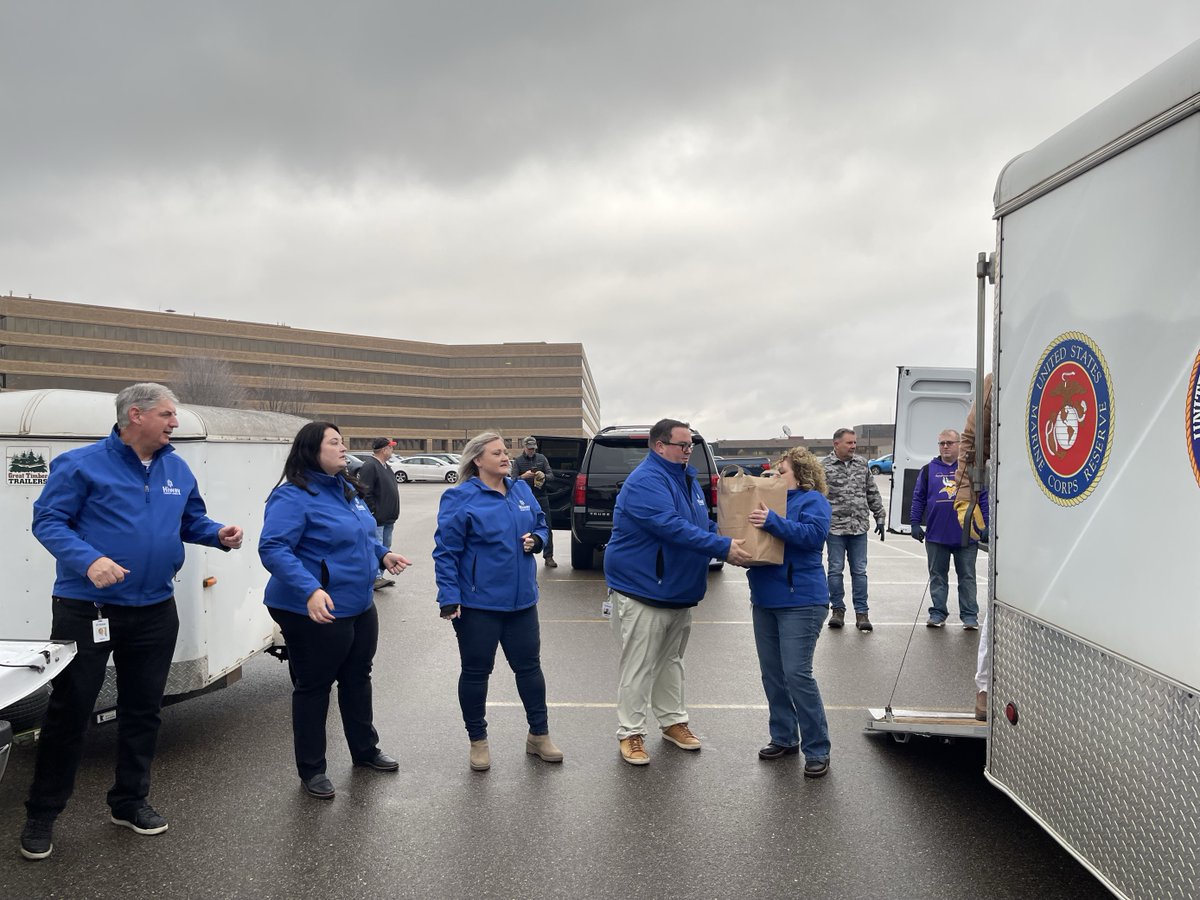 Today we helped deliver turkeys & food packages for distribution to military families in support of St. Paul BYR. Please remember to thank those who serve and protect our country, including their families and loved ones, because they too have sacrificed so much.