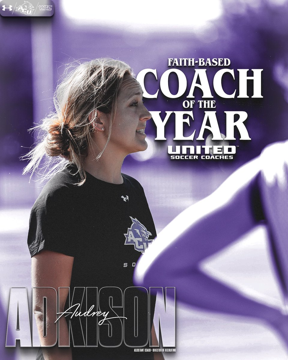 𝘽𝙡𝙚𝙨𝙨𝙚𝙙 𝙬𝙞𝙩𝙝 𝙩𝙝𝙚 𝙗𝙚𝙨𝙩! 🙌

Congratulations to our assistant coach, Audrey Adkison, for being honored with the United Soccer Coaches’ Faith-Based Coaches Award of Excellence! 

➡️ acusports.com/news/2023/11/1…

#GoWildcats