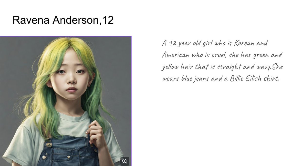 TerryKTeacher's tweet photo. Ss using @canva's Magic Media tool to transform their basic character descriptions into something a little more powerful with additional prompting. The results were exciting. Ss were excited to share and get writing! https://t.co/XpIDYdZ2UX