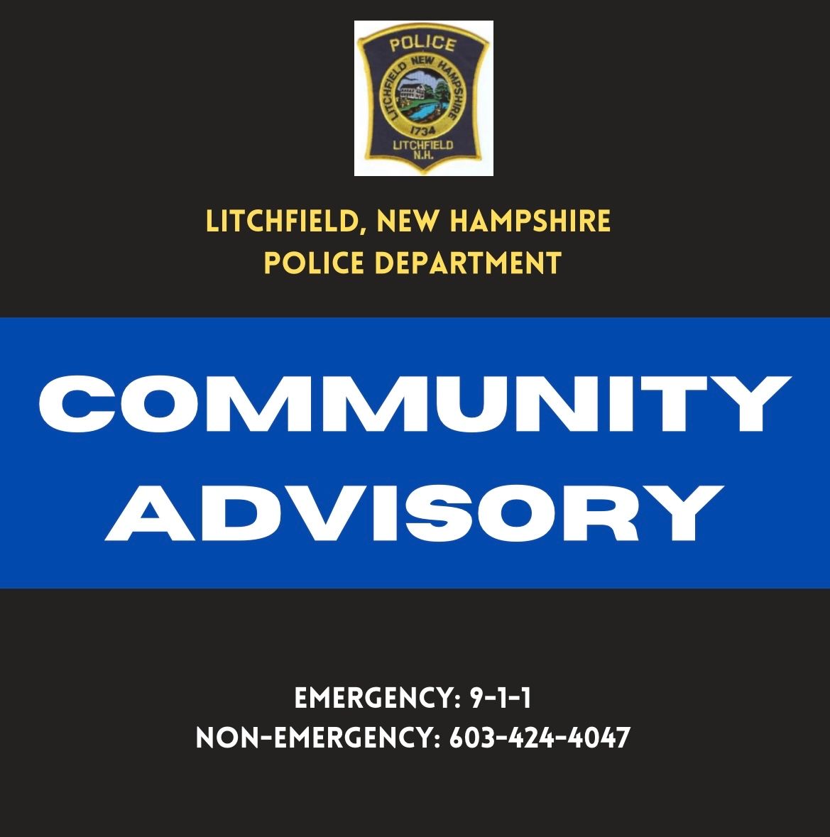 Litchfield Police tweet media
