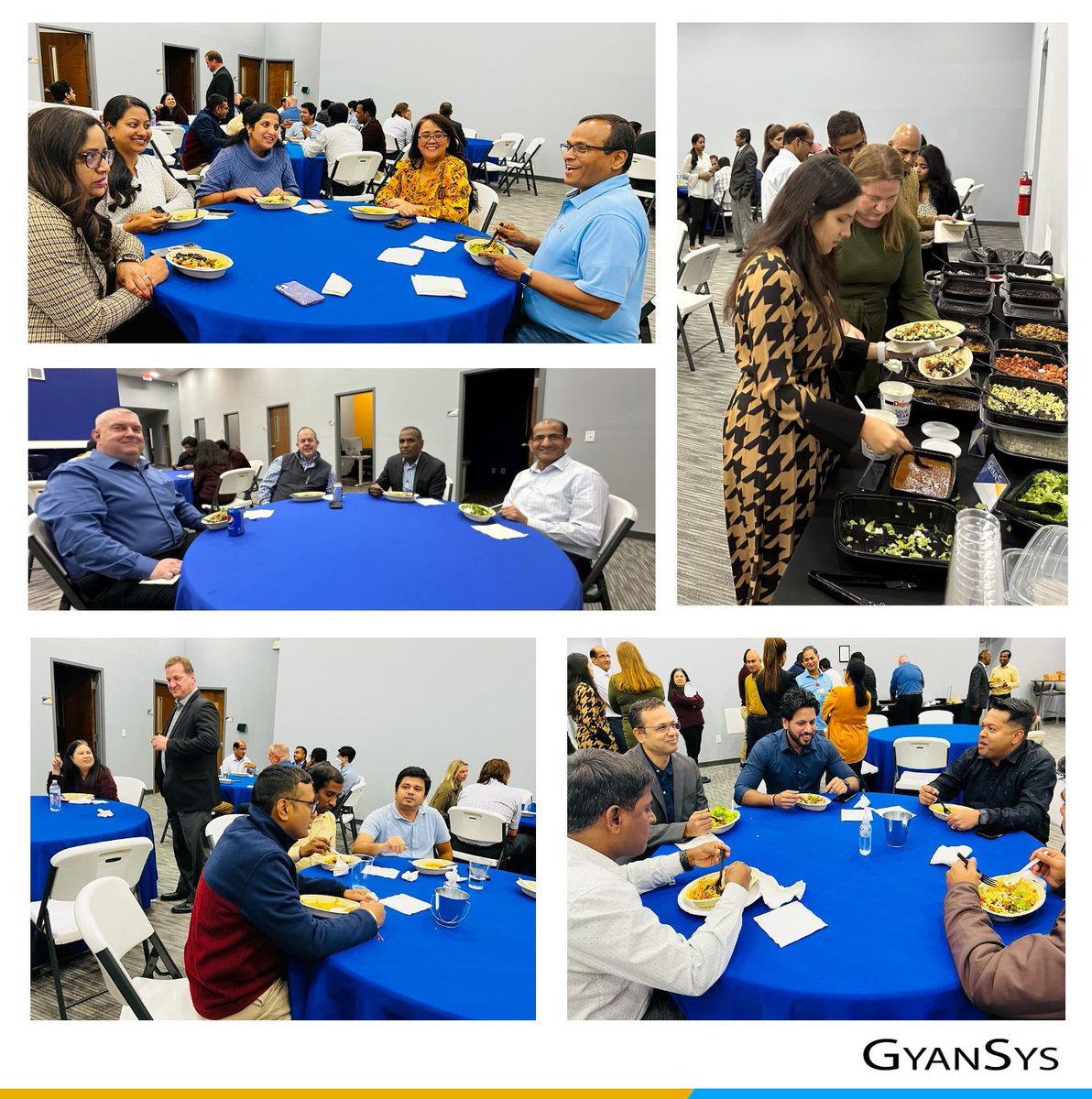 GyanSys's tweet image. Our team in the US feasted on an incredible Thanksgiving lunch at the office! Good food, good company—what more could we ask for? 🦃🍽️ 

#OfficeThanksgiving #DeliciousFeast #TeamBonding