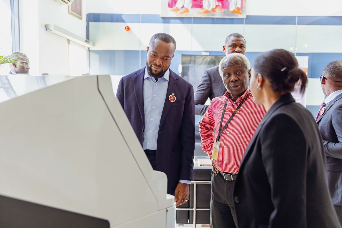 bosuntijani's tweet photo. Earlier today, I visited the Isolo, Lagos factory of @secureidltd; a foremost smartcard manufacturing company founded by Mrs.Kofo Akinkugbe.

I am inspired by the resilience of entrepreneurs like Mrs. Akinkugbe and I hope we can all take inspiration from her as she contributes to deepening the capacity of our economy. 

I look forward to providing support to technology companies like hers. #NigerianExcellence