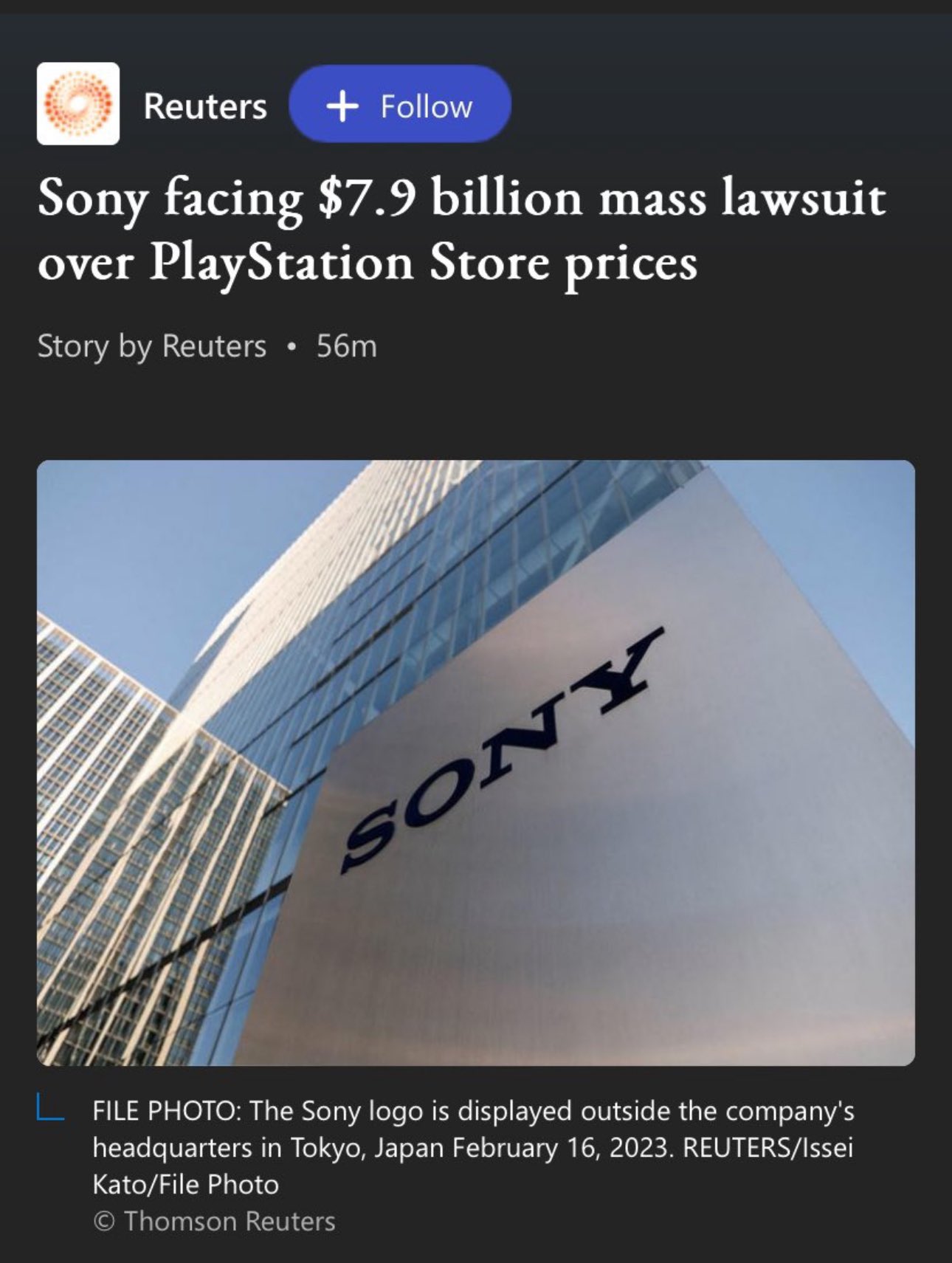 Sony facing $7.9 billion mass lawsuit over PlayStation Store prices