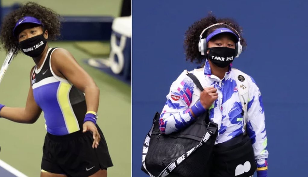 Naomi Osaka would advocate for social
justice by wearing masks during the 2020 pandemic staring the names of people who were done wrong by the justice system. #PHED135