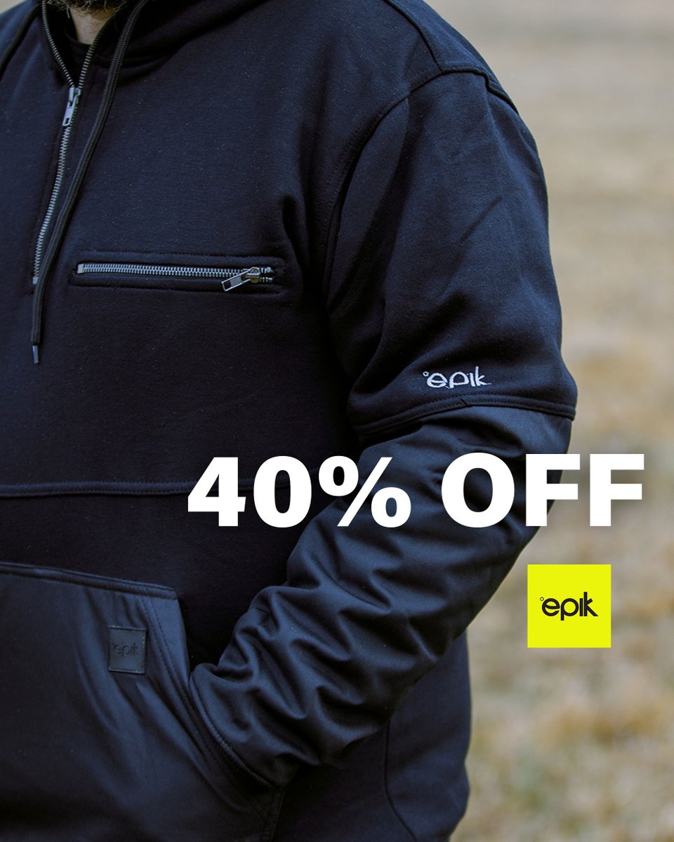 epikworkwear's tweet image. ❄️ It's getting cold outside! Drop by our website for a 40% discount on HEAVY DUTY sweatshirts. 🔥

🔗 Online Store: epik.us.com 

#EpikWorkwear #ColdWeather #WorkOutside #Sweatshirt #WorkClothes #WarmWear #StayWarm