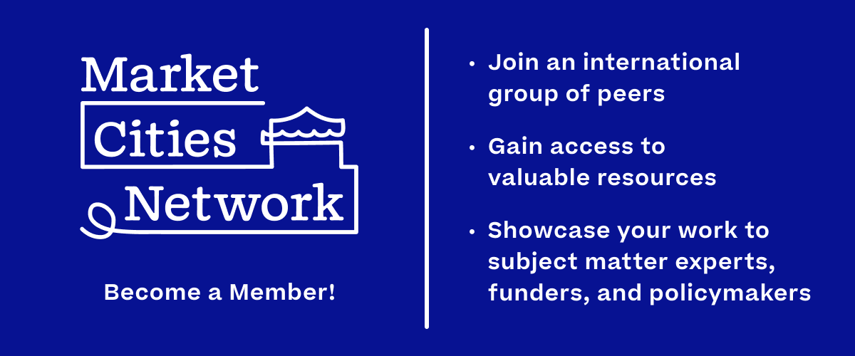 PPS_Placemaking's tweet photo. Join the #MarketCitiesNetwork and gain access to an international group of peers, valuable resources, and the opportunity to showcase your work to subject matter experts, funders, and policymakers: https://t.co/TMukJHUMiu https://t.co/FIv8NTiqR0