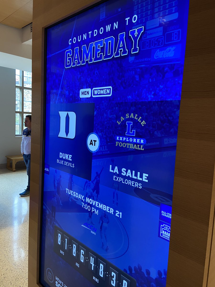 Walked into Cameron Indoor Stadium yesterday and Duke was using La Salle College High School’s football logo. Unbelievably lazy &amp; disrespectful.