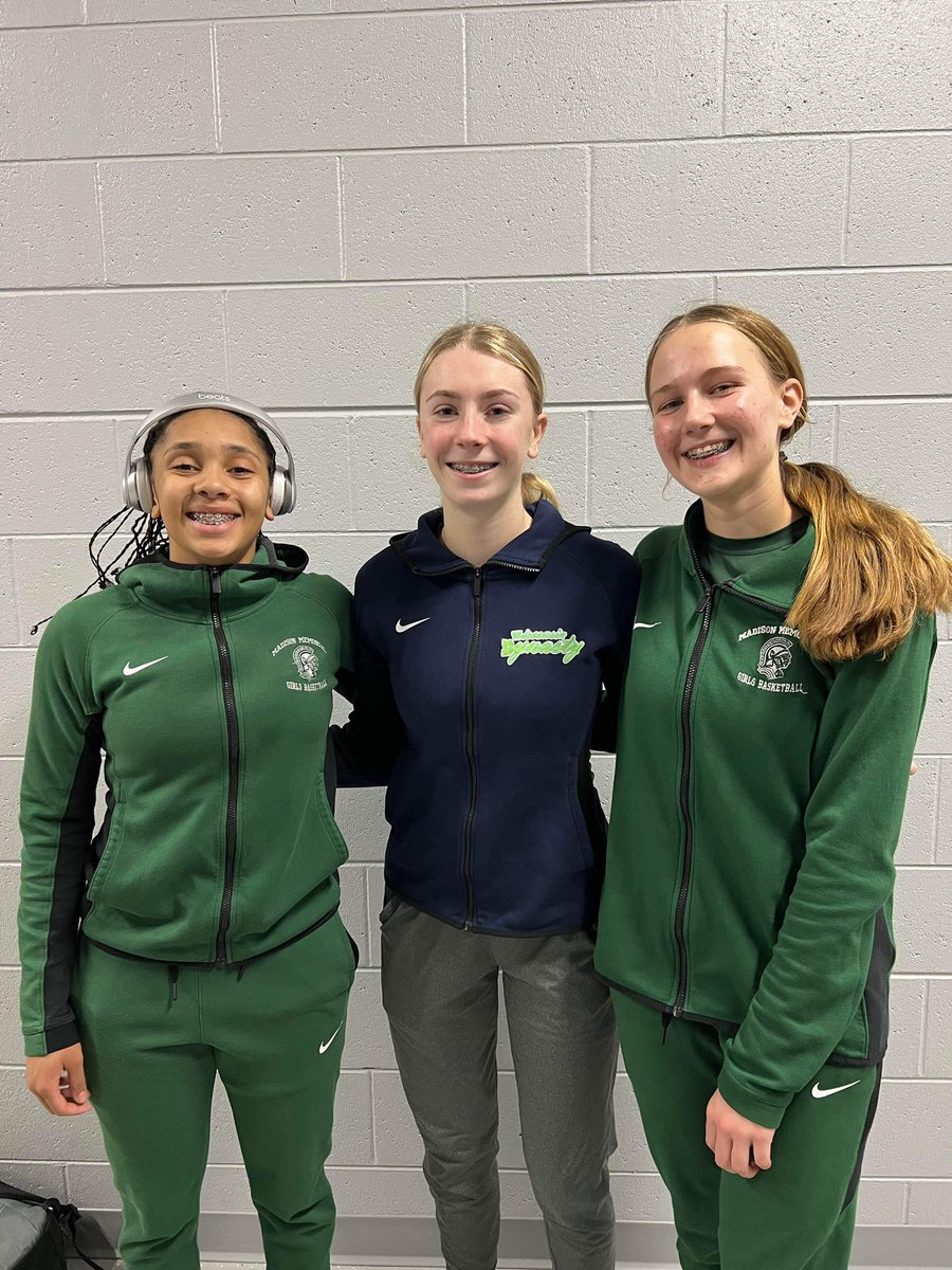 WiDynasty's tweet photo. Wi Dynasty 2027s shines in victory against Sun Prairie West! Bailee Parker with 8pts, 3reb, 2ast, 1stl, 1Blk and Kennedi Harden with 7pts, 3reb, 2ast, 2stls. #WinningPerformance @BaileeParker21 @kennedi_harden_ @maddie_medema @marisamoseley https://t.co/S8J34HFPdw
