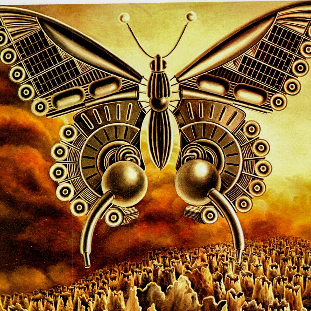 HudsonPulp's tweet image. Gervasio Gallardo Vintage art book page Giant robot butterfly over a volcano landscape Paris Exhibition etsy.com/listing/124128…
 #DecorativeArts #ReadyToFrame