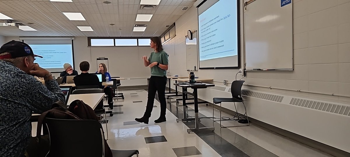 The incomparable <a href="/MrsWirtanen/">Tracy Wirtanen</a> presenting Brightspace Assignments for our teachers.