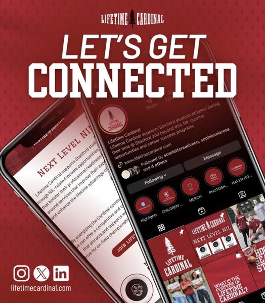 Interested in the forefront of college athletics with a focus on Stanford Student Athletes? Connect with Lifetime Cardinal on social media and be a part of our journey as we elevate. Follow us for exclusive insights. Your support means the world to us! #LifetimeCardinal #Stanford