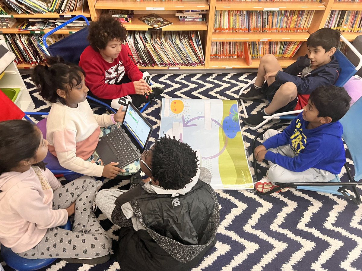 shawkinsGPE's tweet photo. We enjoyed using the 5c’s and our knowledge about the water cycle to code our robots to complete the cycle. Thanks for facilitating this activity! @MrsAllenGPEIFT 
@MrsBeltranGPE @GoshenPostES https://t.co/qNAhbiVrXt