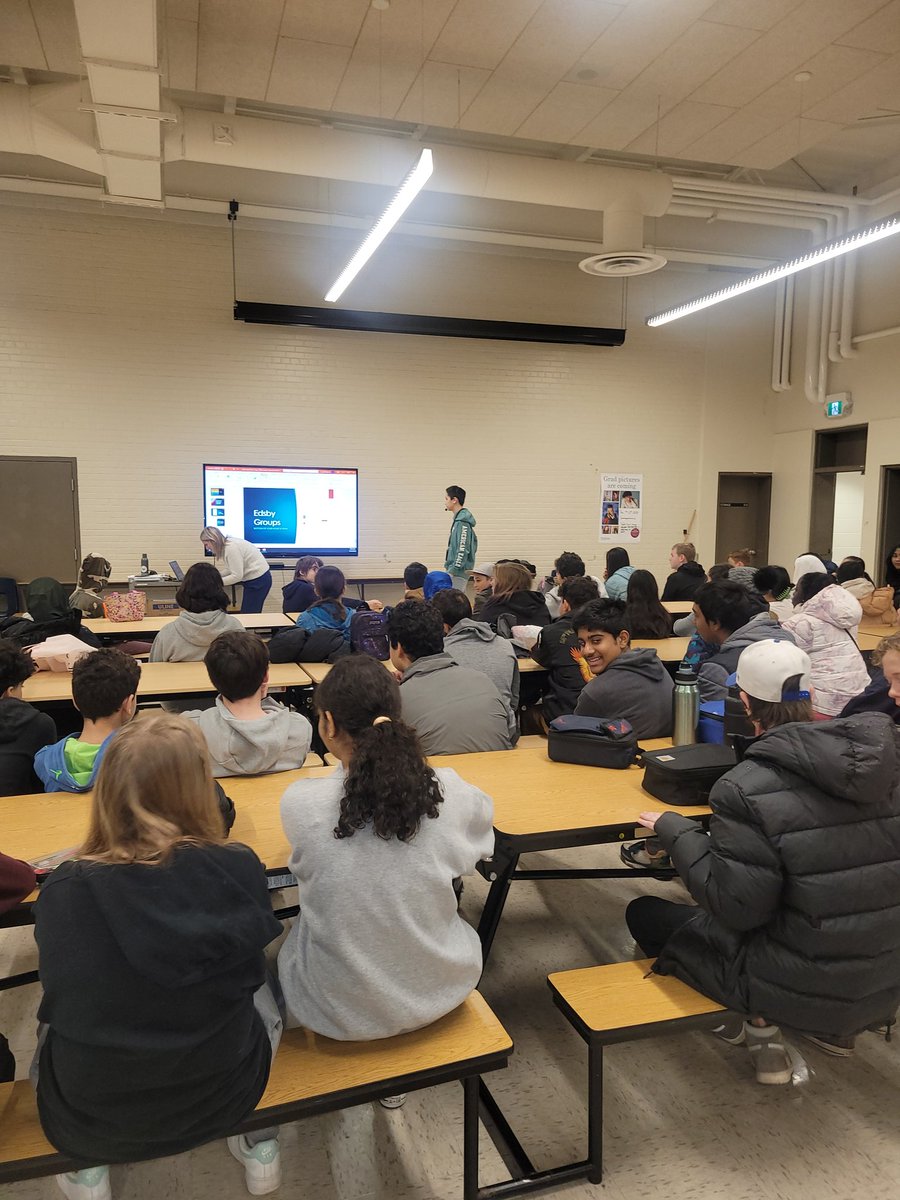 Shadow Day at <a href="/VMMustangs/">Vincent Massey SS</a> . Our gr8s experienced a day in the life of a gr9 student. A tour by leadership students, immersed in a class, learning commons area and best of buying lunch at the cafeteria!! <a href="/gecdsbpro/">GECDSB PR</a> <a href="/GlenwoodGriffin/">Glenwood Griffins</a> <a href="/teach_terri/">Terri Barrette</a>