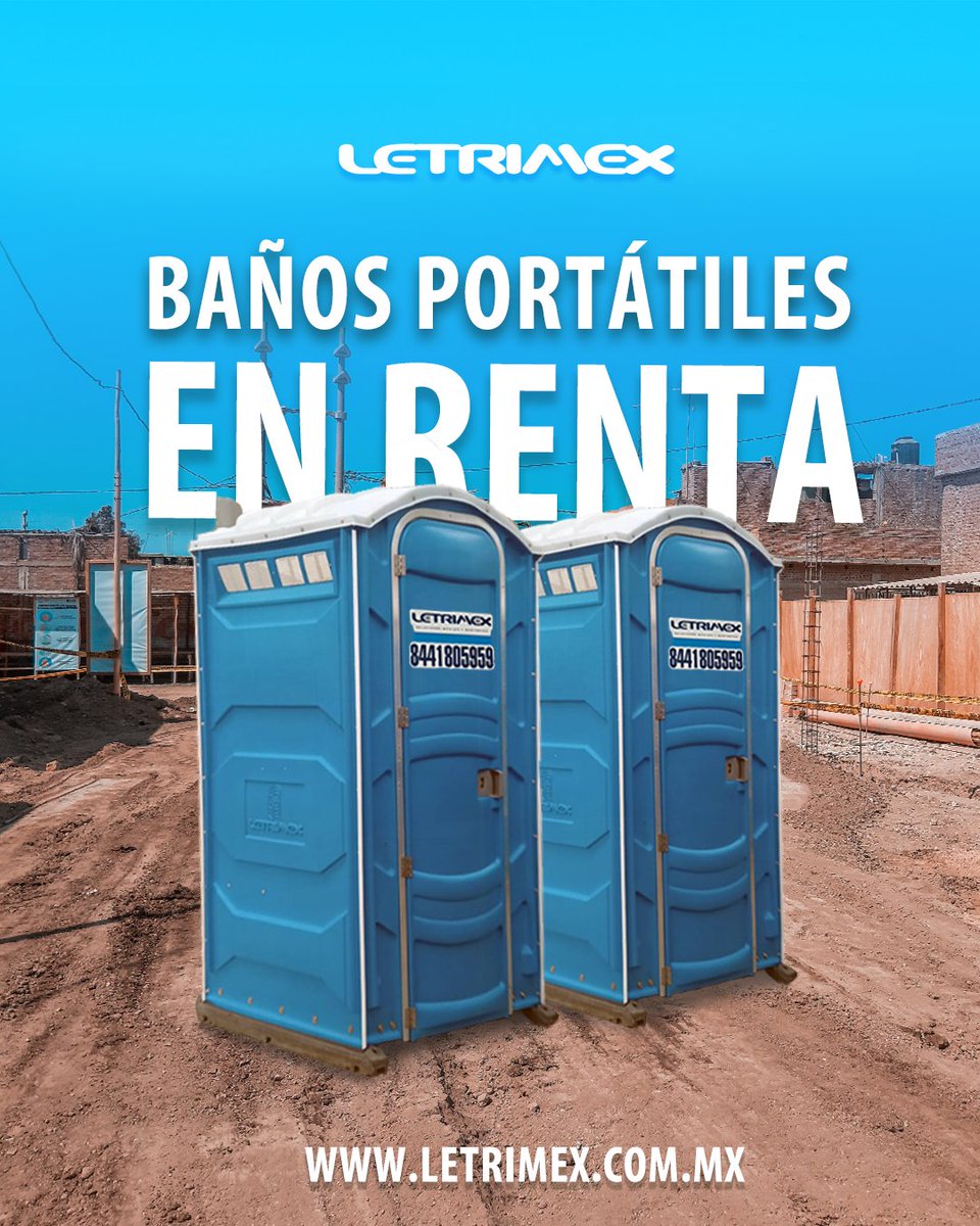 Letriimex's tweet photo. 👷‍♂️¿En busca de #bañosportátiles para tu #proyecto de #obra y #construcción? ¡Tenemos tu solución! Contamos con renta de #bañosportatiles,  #oficinasmóviles, #casetasdebañosmixtos, #contenedores  y muchos otros servicios ¡Visita https://t.co/1llNL6Tht3 para conocerlos! https://t.co/nmGciw4nKU