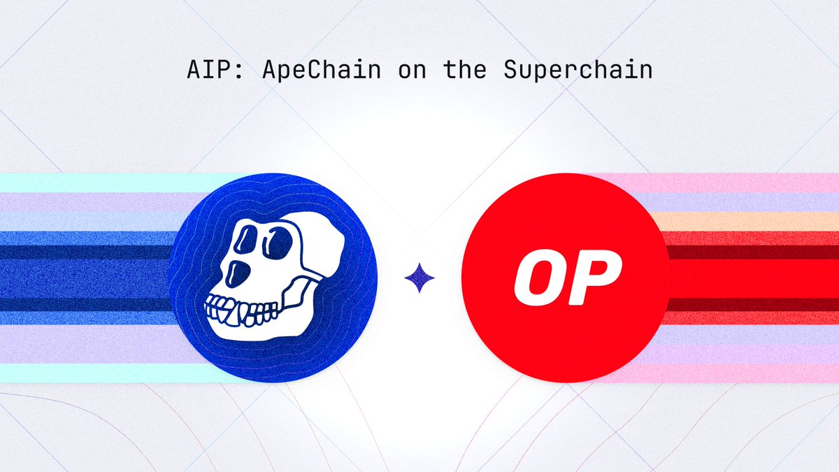 As the @apecoin DAO considers building an “ApeChain,” we think there’s a strong opportunity to call the Superchain its home. Read on to learn why or check out the full proposal by our very own @ben_chain in the ApeCoin forums. forum.apecoin.com/t/apechain-on-…