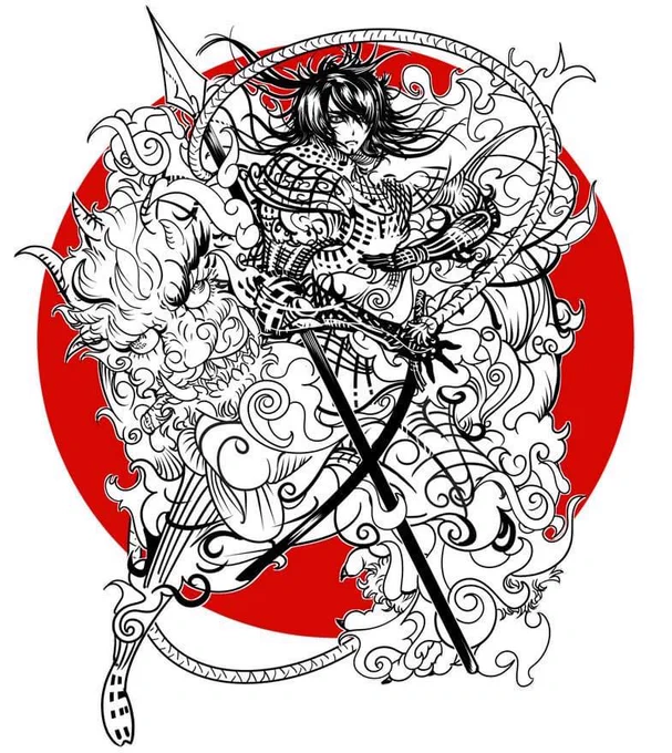 7年前に描いた島左近
