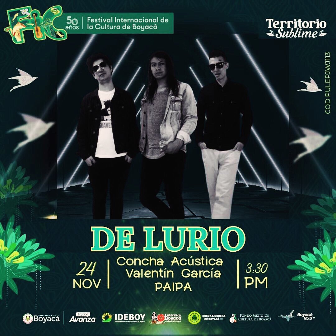 lurio_de's tweet photo. Hey qué tal parceros, les traemos novedades, seremos parte del #fic2023 este 24 de noviembre estaremos en Paipa, quien nos acompaña? Tenemos repertorio del nuevo disco, y compartiremos tarima con lo mejor del talento local. Nos vemos pronto 

#DeLurio #fic #boyaca #Paipa #Rock https://t.co/dZMQJpIA1b