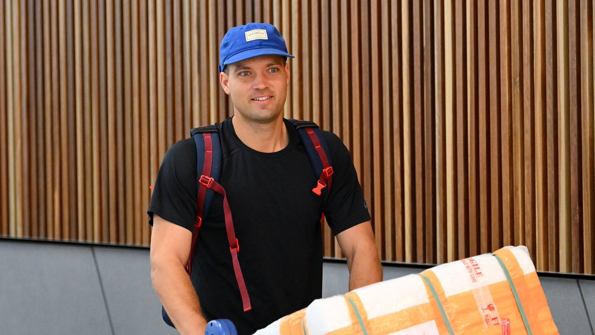 ICC's tweet photo. Back on home soil 🛬🏆🇦🇺

#CWC23 https://t.co/FGjbMf2CTj